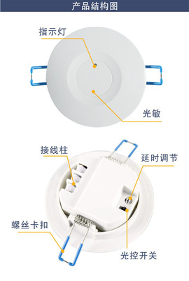【電磁波感應(yīng)開關(guān) 微波12米感應(yīng)開關(guān)倉庫車庫led燈】價格,廠家,圖片,電工開關(guān),東莞市雅普照明-
